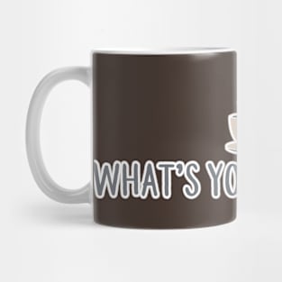 Coffee What's Your Cup Size Cappuccino Latte Mug